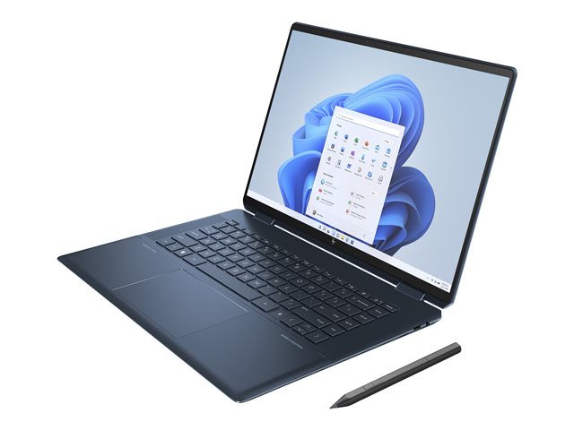 HP Spectre x360 Laptop 16-f1009nb - Flip design - Intel Core i7 1260P - Win 11 Home - Arc A370M - 16 GB RAM - 1 TB SSD NVMe, TLC - 16\" OLED touchscreen 3840 x 2400 (UHD+) - Wi-Fi 6E - nocturne blue aluminium, celestial blue accents - kbd: Belgium