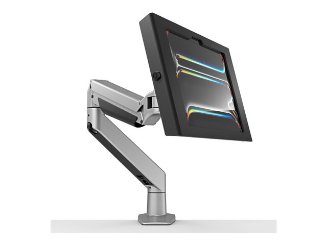 Compulocks iPad Pro M4 11\" (2024), Apex Enclosure Reach Articulating Arm - Mounting kit (enclosure, articulating arm) - for tablet - lockable - high-grade aluminium - black, silver - screen size: 11\" - desk-mountable - for Apple 11-inch iPad Pro (M4)