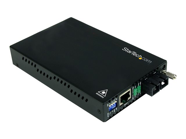 StarTech.com 10/100 Mbps Multi Mode Fiber Media Converter SC - Up to 1.2 miles/2km (ET90110SC2) - Fibre media converter - 100Mb LAN - 100Base-FX - RJ-45 / SC multi-mode - up to 2 km - 1310 nm - for P/N: ETCHS2U, SVA12M2NEUA, SVA12M5NA