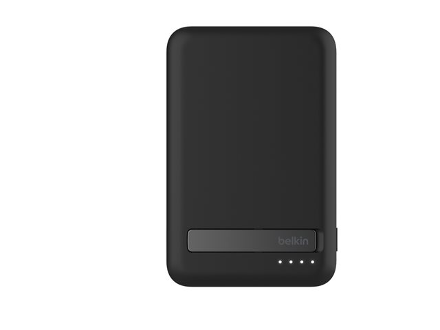 Belkin - Wireless power bank - magnetic with Qi2 - 8000 mAh - 15 Watt - Fast Charge (24 pin USB-C) - on cable: USB-C - black