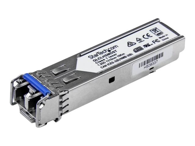 StarTech.com Cisco GLC-LH-SMD Compatible SFP Module, 1000BASE-LX/LH, 1GbE Single Mode (SMF) Fiber Optic Transceiver, 1GE Gigabit Ethernet SFP, LC Connector, 10km, 1310nm, DDM, Firepower - Lifetime Warranty (GLCLHSMDST) - SFP (mini-GBIC) transceiver module (equivalent to: Cisco GLC-LH-SMD) - 1GbE - 1000Base-LX, 1000Base-LH - LC - up to 10 km - 1310 nm - for P/N: IES101G2SFPW, IES101GP2SFW