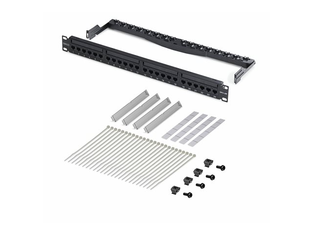 24 Port 1U Feed Through Patch Panel