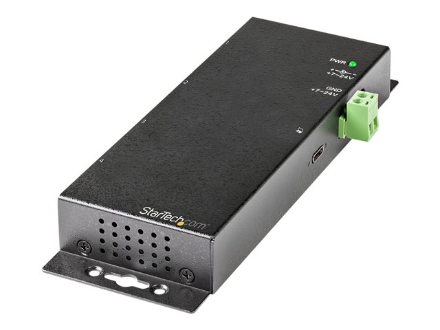 StarTech.com 4 Port USB C Hub 10Gbps, Metal Industrial USB-C Hub, 2x USB-C & 2x USB-A, ESD Surge Protection, USB-C or USB-A Host, Self-Powered, Mountable USB 3.1 Gen 2 Type-C Hub - Commercial/Rugged USB Hub - Hub - 2 x USB 3.2 Gen 2 + 2 x USB-C 3.2 Gen 2 - desktop