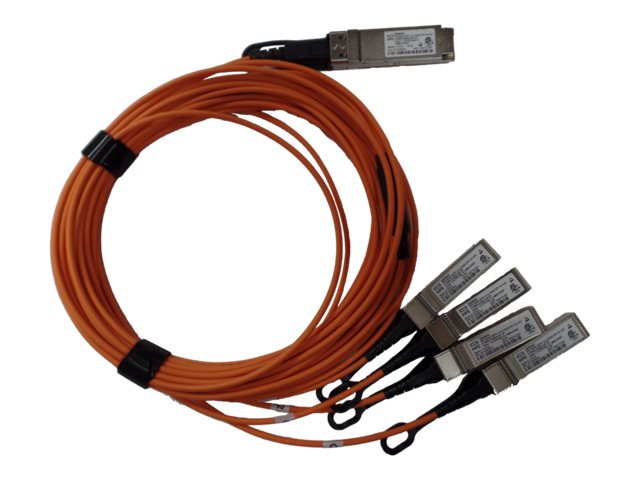 HPE Active Optical Cable - 40GBase direct attach cable - QSFP+ to SFP+ - 5 m - fibre optic - active