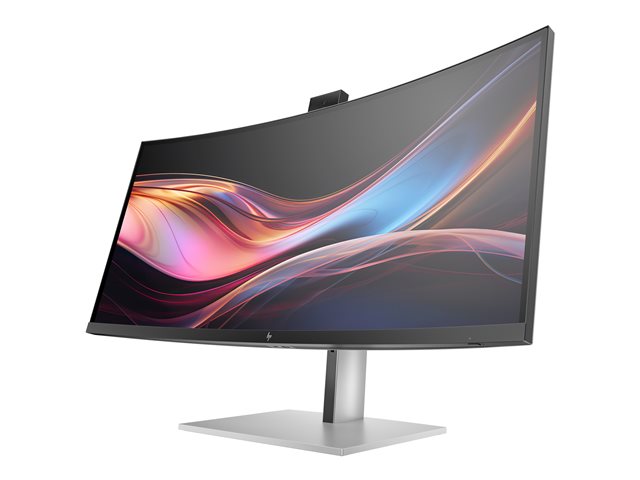HP 734pm - Series 7 Pro - LED monitor - curved - 34\" - 3440 x 1440 WQHD @ 120 Hz - IPS Black - 400 cd/m² - 2000:1 - DisplayHDR 400 - 5 ms - Thunderbolt 4, HDMI, DisplayPort, USB-C - speakers - black, silver