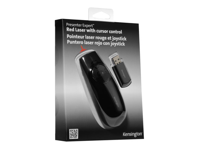 Kensington Presenter Expert Red Laser with Cursor Control - Presentation remote control - RF - black