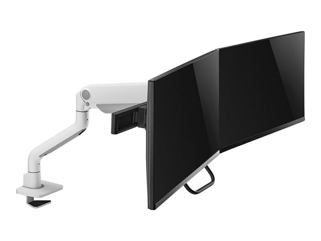 Neomounts DS75S-950WH2 - Mounting kit (desk mounting arm) - full-motion - for 2 LCD displays - aluminium - white - screen size: 17\"-32\"