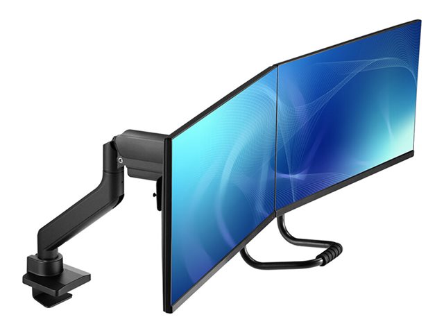 Neomounts DS75-450BL2 - Mounting kit (articulating arm, grommet clamp, topfix clamp) - full-motion - for 2 LCD displays - black - screen size: 17\"-32\" - desktop