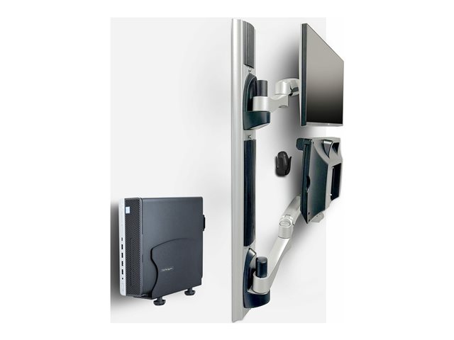 StarTech.com Wall Mount Workstation, VESA Mount For 32\" Monitors (22lb/10kg), Fully Articulating Arms For Single Monitor Mount & Keyboard Tray, Includes Desktop Computer/PC Bracket - Ergonomic Standing Desk (2PASTSC-WALL-MOUNT) - Mounting kit - works