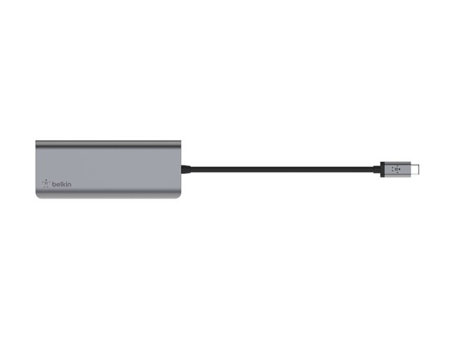 Belkin CONNECT USB-C 6-in-1 Multiport Adapter - Docking station - USB-C - HDMI - 1GbE
