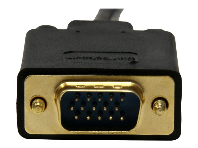 StarTech.com 10 ft Mini DisplayPort to VGA Adapter Cable - mDP to VGA Video Converter - Mini DP to VGA Cable for Mac/PC 1920x1200 - Black (MDP2VGAMM10B) - Video converter - VGA - DisplayPort - black
