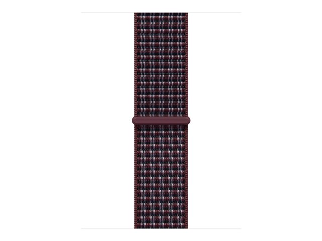 42mm Burgundy Plaid Sport Loop