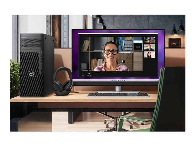 Dell Premier Wireless ANC Headset WL7024 - Headset - full size - Bluetooth - wireless, wired - active noise cancelling - 3.5 mm jack, USB-A via Bluetooth adapter, USB-C via Bluetooth adapter - Certified for Microsoft Teams, Zoom Certified