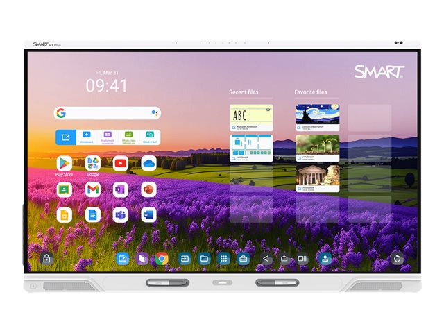 SMART Board MX275P-V5-5A - 75\" Diagonal Class MX (V5) Plus Series with iQ LED-backlit LCD display - interactive - with built-in interactive whiteboard, touchscreen (multi touch), 8-microphone array, RFID NFC reader/writer CCID - Android - 4K UHD (216