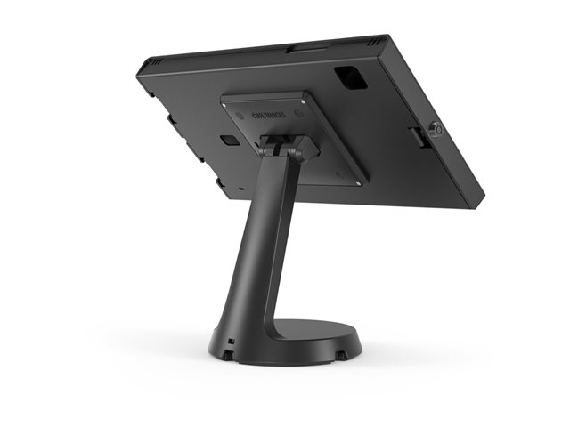 Compulocks Galaxy Tab A9 Apex Enclosure Mast Counter Stand - Mounting kit (stand, enclosure) - for tablet - lockable - metal frame - black - counter - for Samsung Galaxy Tab A9