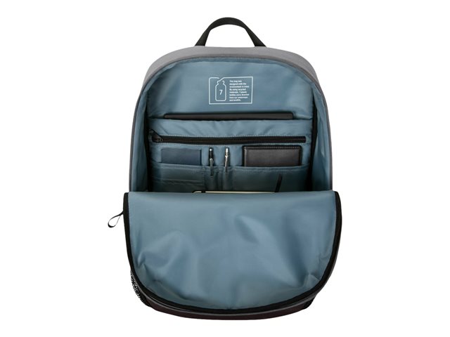 Targus Sagano EcoSmart Campus - Notebook carrying backpack - 15.6\" - grey, black