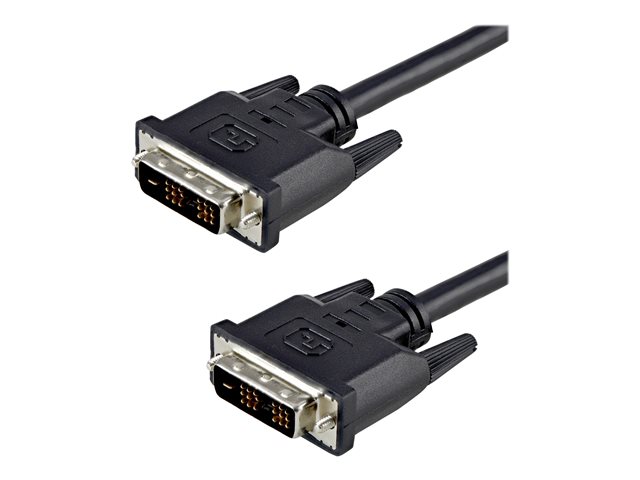 StarTech.com 2m DVID Single Link Cable M/M - DVI cable - single link - DVI-D (M) to DVI-D (M) - 2 m - molded, thumbscrews - black