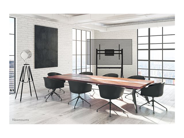 Neomounts FL50-525BL1 - Cart - sturdy - for flat panel - floor stand - lockable - steel - black - screen size: 55\"-86\"
