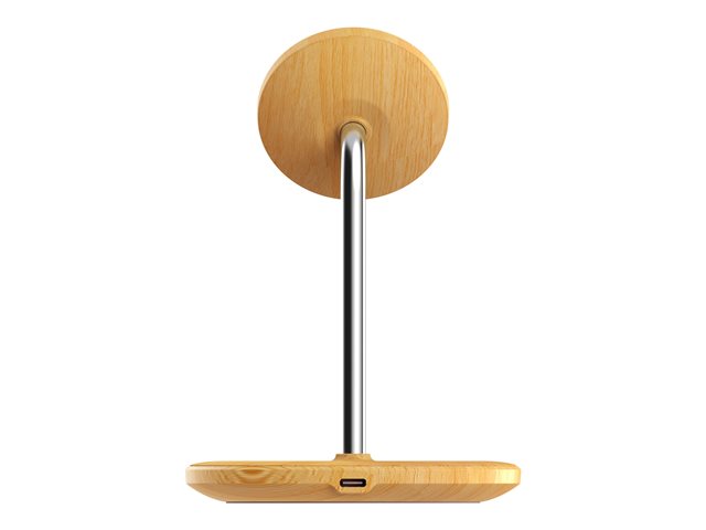 Wood Grain 2-in-1 Magnetic Wireless Char