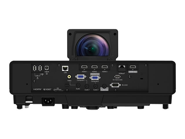Epson EB-805F - 3LCD projector - 5000 lumens (white) - 5000 lumens (colour) - Full HD (1920 x 1080) - 16:9 - 1080p - ultra short-throw lens - LAN - black