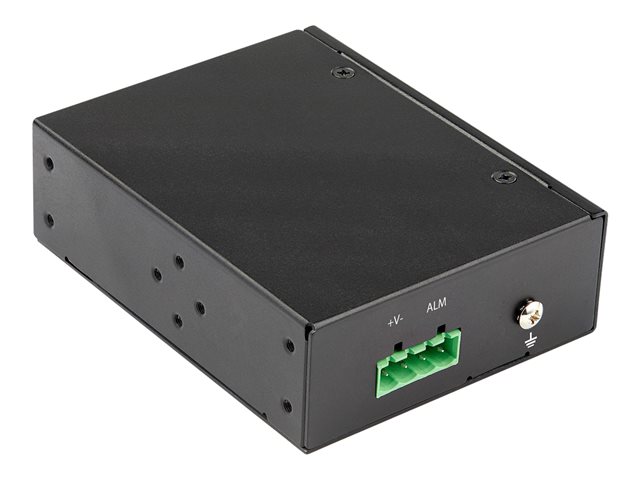 StarTech.com PoE+ Industrial Fiber to Ethernet Media Converter 60W, SFP to RJ45, Singlemode/Multimode Fiber to Copper Gigabit Ethernet, Compact, IP-30/ -40 to +75C, PoE+ Media Converter - Fiber Media Converter (IMC1GSFP60W) - Fibre media converter - 1GbE - 1000Base-SX, 1000Base-T - RJ-45 / SFP (mini-GBIC) - up to 10 km