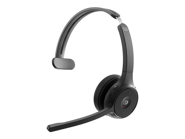 Cisco Headset 721 - Headset - on-ear - Bluetooth - wireless - carbon black - Cisco Webex Certified