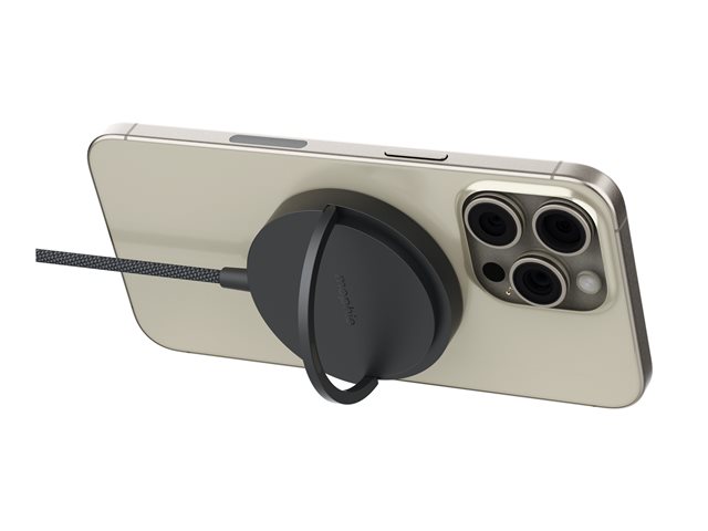 mophie Qi2 Magnetic Charger Kickstand Bl