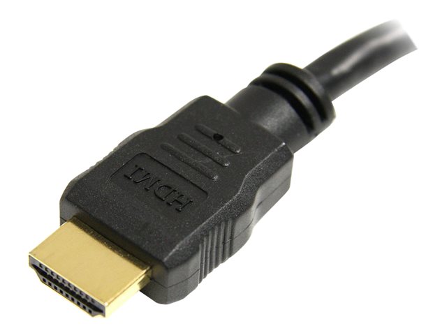 StarTech.com 6in High Speed HDMI Port Saver Cable M/F - Ultra HD 4k x 2k HDMI Cable - HDMI Port Saver 6-inch (HDMIEXTAA6IN) - HDMI cable - HDMI male to HDMI female - 15 cm - black - for P/N: CDP2HDMM2MB, DP2HDMM2MB, HDDVIMM3, HDMM1MP, HDMM2MP, HDMM3M