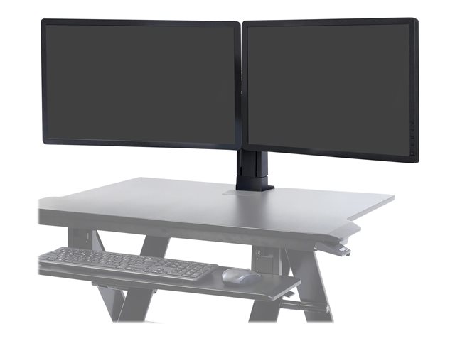 Ergotron WorkFit Universal - Twin monitor kit - black