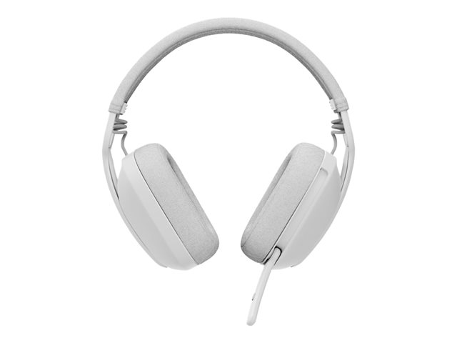Logitech Zone Vibe 100 - Headset - full size - Bluetooth - wireless - off-white