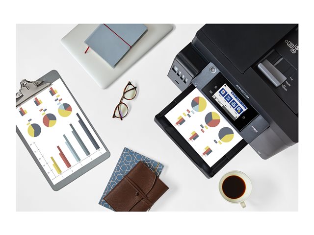 Epson EcoTank ET-5850 - Multifunction printer - colour - ink-jet - A4 (210 x 297 mm) (original) - A4 (media) - up to 25 ppm (printing) - 550 sheets - 33.6 Kbps - USB 2.0, LAN, Wi-Fi(ac) - black