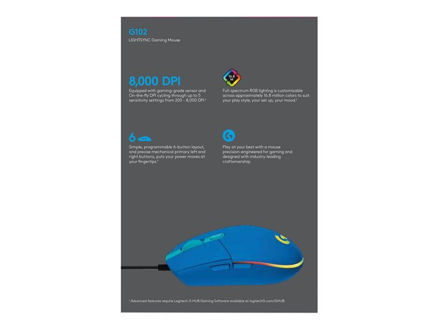 G102 LIGHTSYNC BLUE EER