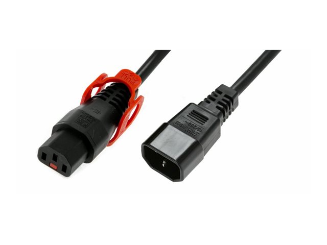 POWERCORD C13 LOCK+ -C14 3.00M. 1 stk