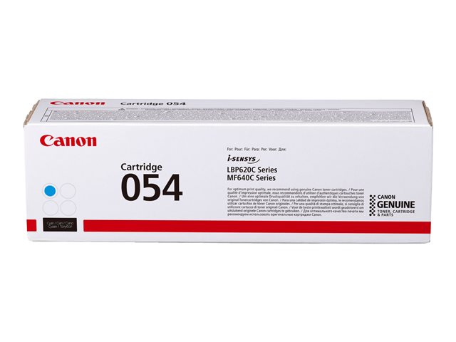 Canon 054 - Cyan - original - toner cartridge - for imageCLASS LBP622Cdw, MF641CW, MF642Cdw, MF644Cdw