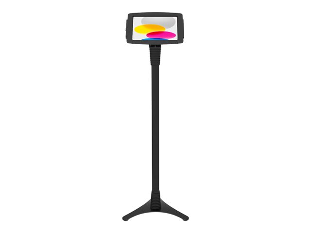 Compulocks iPad 10th-11th (A16) Gen Space Enclosure Portable Floor Stand Black - Mounting kit (enclosure, stand) - portable - for tablet - height-adjustable - lockable - steel, high-grade aluminium - black - screen size: 10.9\" - mounting interface: 100 x 100 mm - floor-standing - for Apple 10.9-inch iPad (10th generation)