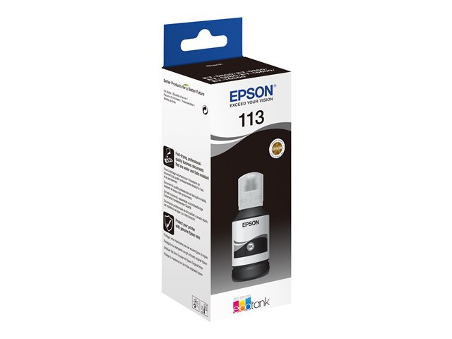 Epson EcoTank 113 - 127 ml - black - original - ink refill - for EcoTank ET-16150, 5150, 5170, 5880, M16600, EcoTank Pro ET-16680, 5150, 5170, M16680