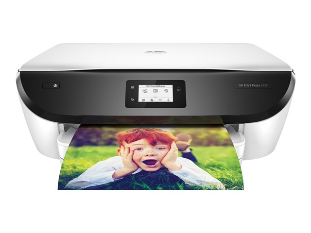 HP ENVY Photo 6232 All-in-One - Multifunction printer - colour - ink-jet - 216 x 297 mm (original) - A4/Legal (media) - up to 21 ppm (copying) - up to 22 ppm (printing) - 125 sheets - USB 2.0, Wi-Fi(n), Bluetooth - HP Instant Ink eligible