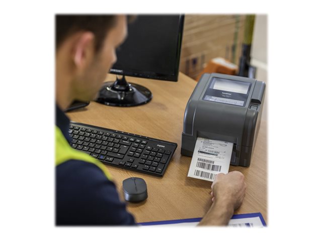 Brother TD-4520TN - Label printer - direct thermal / thermal transfer - Roll (11 cm) - 300 x 300 dpi - up to 127 mm/sec - USB 2.0, LAN, USB host, RS232C