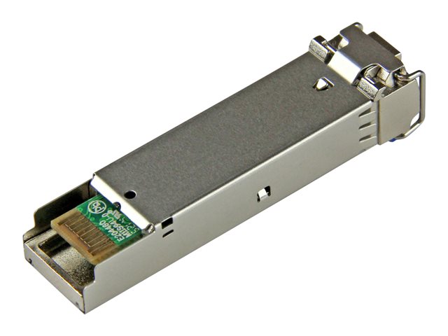 StarTech.com MSA Uncoded Compatible SFP Module, 1000BASE-LX, 1GbE Single Mode (SMF) Fiber Optic Transceiver, 1GE Gigabit Ethernet SFP, LC Connector, 10km, 1310nm, DDM, Mini GBIC Module - Lifetime Warranty (SFP1000LXST) - SFP (mini-GBIC) transceiver module - 1GbE - 1000Base-LX - LC single-mode - up to 10 km - 1310 nm - for P/N: US1GA30SFP, US1GC30SFP