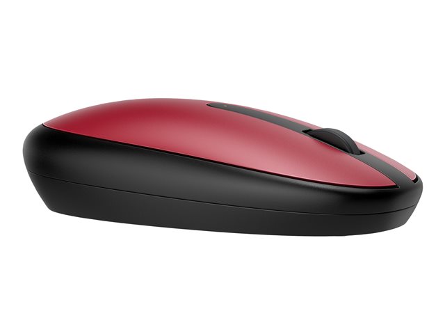 HP 240 - Mouse - right and left-handed - optical - 3 buttons - wireless - Bluetooth 5.1 - USB wireless receiver - sunset red - for Laptop 15