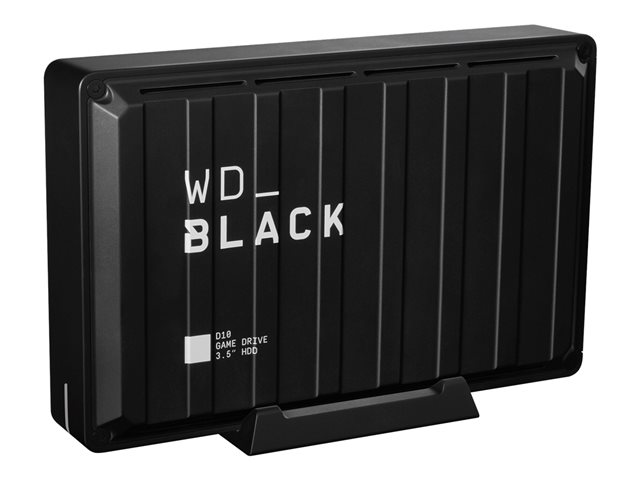 WD_BLACK D10 Game Drive WDBA3P0080HBK - Hard drive - 8 TB - external (portable) - USB 3.2 Gen 1 - 7200 rpm - black