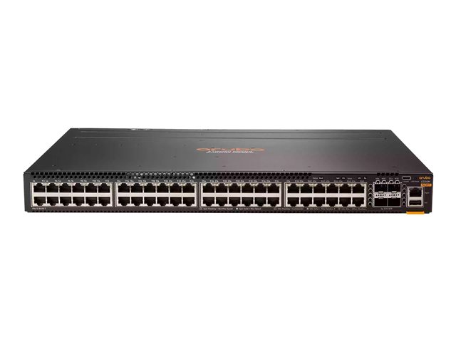 HPE Aruba 6300M - Switch - L3 - Managed - 48 x 10/100/1000 + 4 x 1 Gigabit / 10 Gigabit / 25 Gigabit / 50 Gigabit SFP56 (uplink / stacking) - back to front airflow - rack-mountable