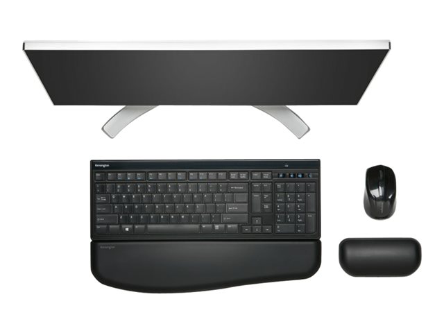 Kensington Advance Fit Slim - Keyboard - wireless - 2.4 GHz - Belgium - black - retail