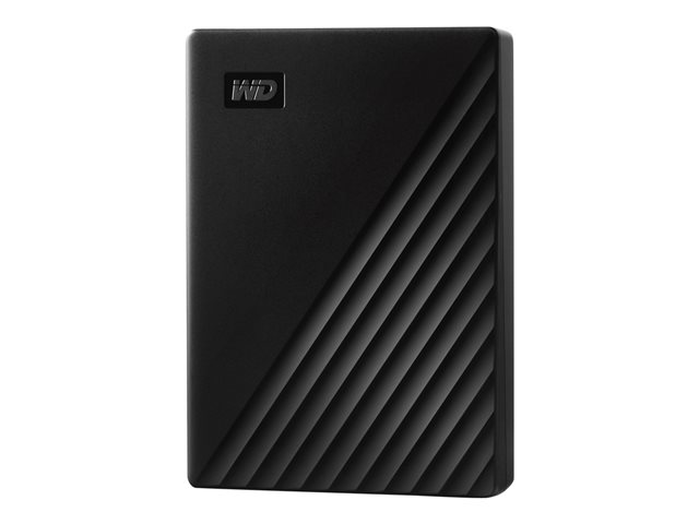WD My Passport WDBPKJ0050BBK - Hard drive - encrypted - 5 TB - external (portable) - USB 3.2 Gen 1 - 5400 rpm - 256-bit AES - black