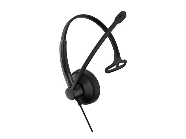EPOS IMPACT 100 Series - Headset - on-ear - wired - USB-A, USB-C - black - Certified for Microsoft Teams