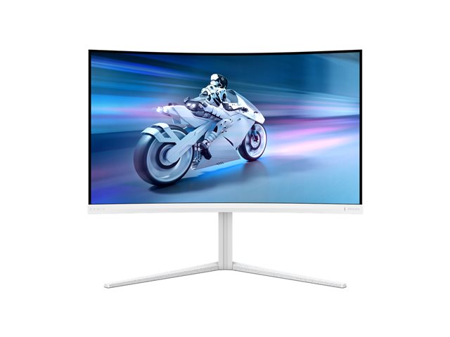 Philips Evnia 5000 32M2C5501 - LED monitor - gaming - curved - 32\" (31.5\" viewable) - 2560 x 1440 QHD @ 180 Hz - Fast VA - 3500:1 - HDR10 - 0.5 ms - 2xHDMI, DisplayPort - white