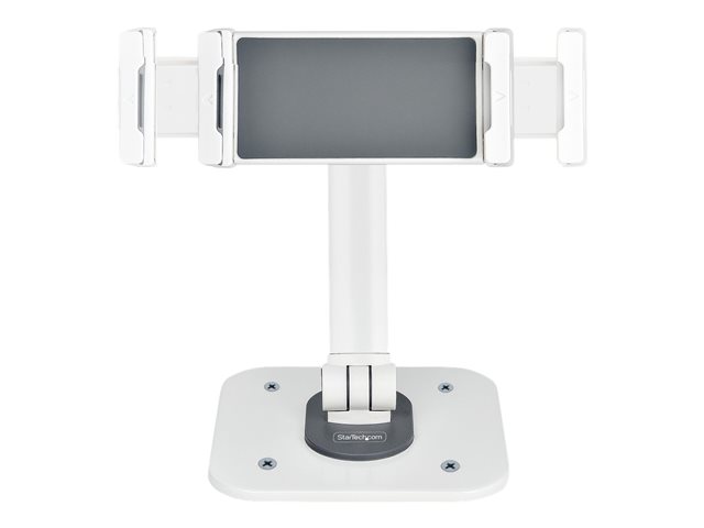 StarTech.com Adjustable Tablet Stand for Desk, Desk/Wall Mountable, Supports Up to 2.2lb, Universal Tablet Stand Holder for Desk, Articulating Tablet Mount with Pivot/Swivel/Rotate - Ergonomic Tablet Stand (ADJ-TABLET-STAND-W) - Stand - for tablet - aluminium and steel - white - screen size: 4.7\"-12.9\" - wall-mountable, desk-mountable