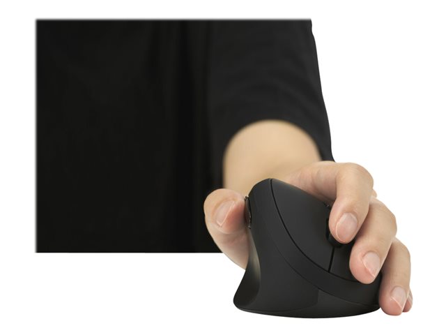 Kensington Pro Fit Ergo Wireless Mouse - Vertical mouse - ergonomic - left-handed - 6 buttons - wireless - 2.4 GHz