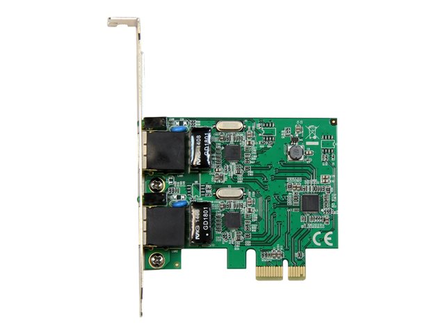 StarTech.com Dual Port Gigabit PCI Express Server Network Adapter Card - 1 Gbps PCIe NIC - Dual Port Server Adapter - 2 Port Ethernet Card (ST1000SPEXD4) - Network adapter - PCIe low profile - Gigabit Ethernet x 2 - for P/N: ET91000SM10, ET91000SM20