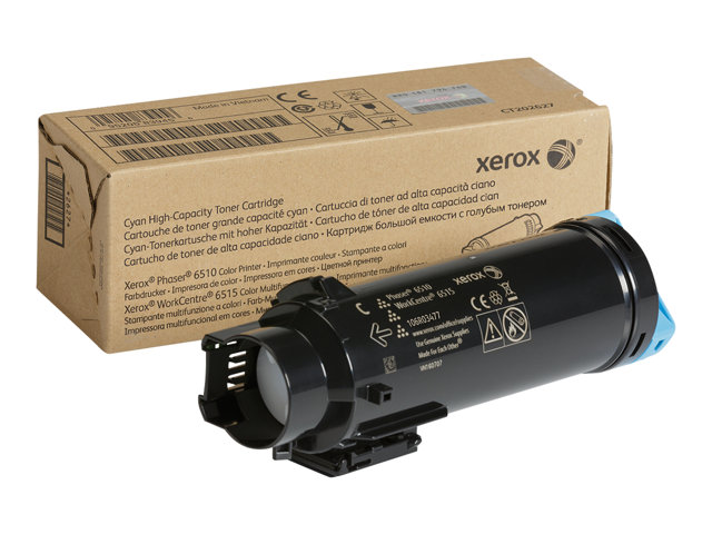 Xerox WorkCentre 6515 - High capacity - cyan - original - toner cartridge - for Phaser 6510, WorkCentre 6515